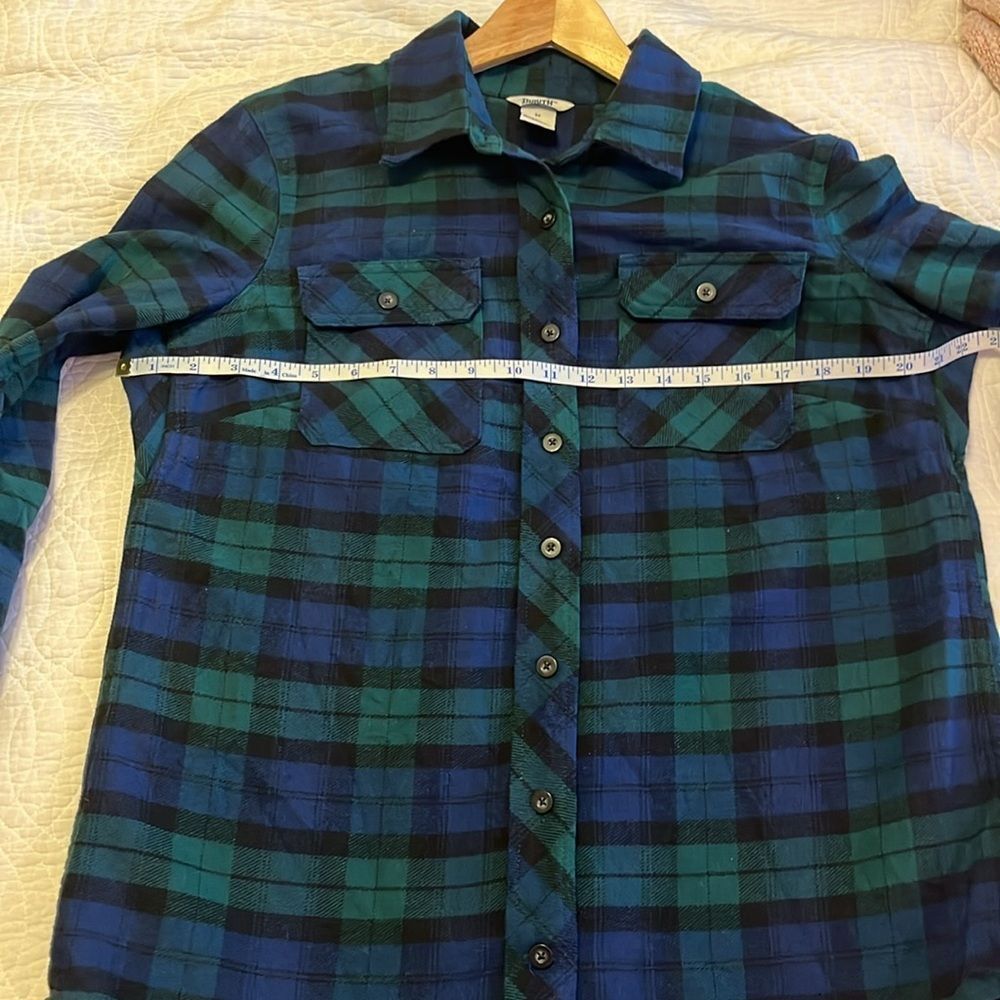 Duluth Trading Co Heavyweight Flannel Plaid Button Down Shirt Cabincore Medium - Picture 4 of 8